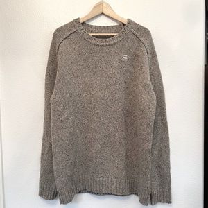 Men's G-Star RAW Crew Neck Wool Blend Sweater | 3XL